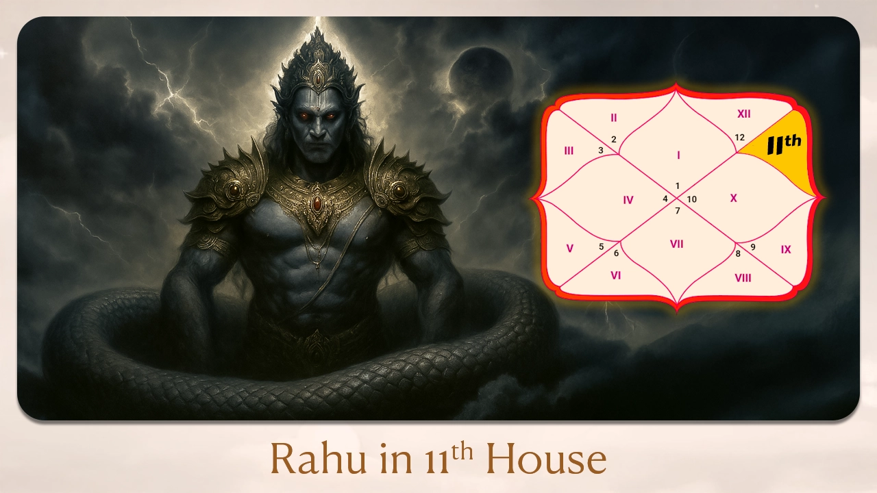 Rahu in the 11th house